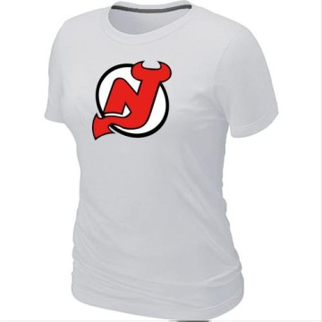 Women's New Jersey Devils Big & Tall Logo T-Shirt - - White