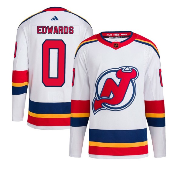Authentic Adidas Men's Ethan Edwards New Jersey Devils Reverse Retro 2.0 Jersey - White