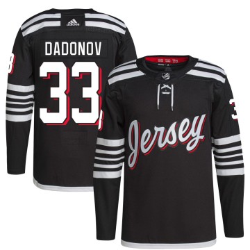 Authentic Adidas Men's Evgenii Dadonov New Jersey Devils 2021/22 Alternate Primegreen Pro Player Jersey - Black