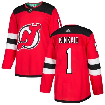 Authentic Adidas Men's Keith Kinkaid New Jersey Devils Home Jersey - Red