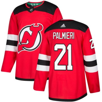 Authentic Adidas Men's Kyle Palmieri New Jersey Devils Jersey - Red