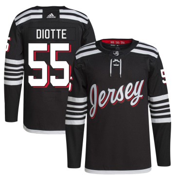 Authentic Adidas Men's Mikael Diotte New Jersey Devils 2021/22 Alternate Primegreen Pro Player Jersey - Black