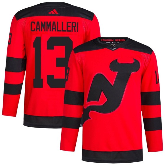Authentic Adidas Men's Mike Cammalleri New Jersey Devils 2024 Stadium Series Primegreen Jersey - Red
