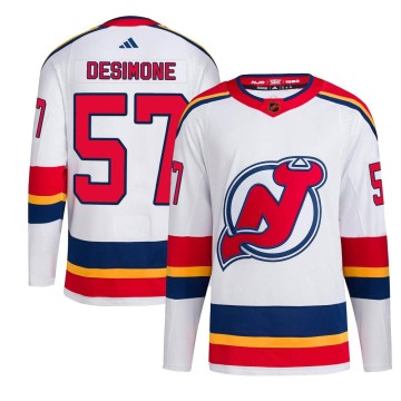 Authentic Adidas Men's Nick DeSimone New Jersey Devils Reverse Retro 2.0 Jersey - White