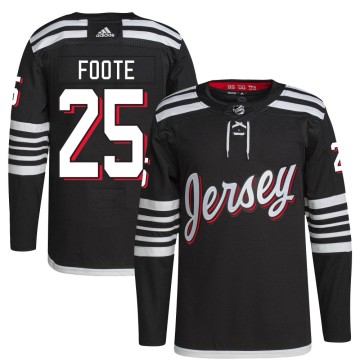 Authentic Adidas Men's Nolan Foote New Jersey Devils 2021/22 Alternate Primegreen Pro Player Jersey - Black