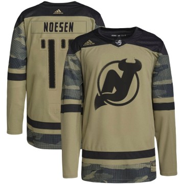 Authentic Adidas Men's Stefan Noesen New Jersey Devils Military Appreciation Practice Jersey - Camo