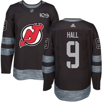 Authentic Adidas Men's Taylor Hall New Jersey Devils 1917-2017 100th Anniversary Jersey - Black