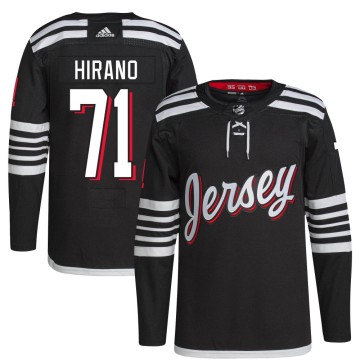 Authentic Adidas Men's Yushiroh Hirano New Jersey Devils 2021/22 Alternate Primegreen Pro Player Jersey - Black