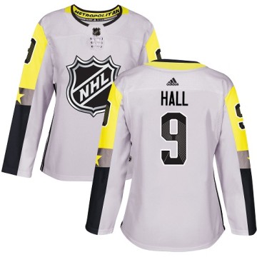 Authentic Adidas Women's Taylor Hall New Jersey Devils 2018 All-Star Metro Division Jersey - Gray