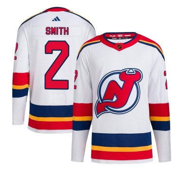 Authentic Adidas Youth Brendan Smith New Jersey Devils Reverse Retro 2.0 Jersey - White