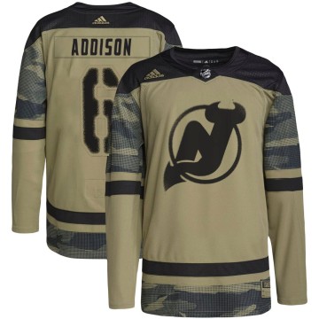 Authentic Adidas Youth Calen Addison New Jersey Devils Military Appreciation Practice Jersey - Camo