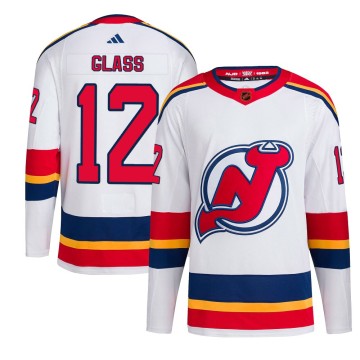 Authentic Adidas Youth Cody Glass New Jersey Devils Reverse Retro 2.0 Jersey - White