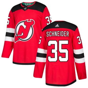 Authentic Adidas Youth Cory Schneider New Jersey Devils Home Jersey - Red