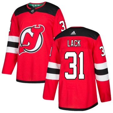 Authentic Adidas Youth Eddie Lack New Jersey Devils Home Jersey - Red