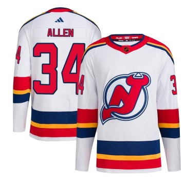 Authentic Adidas Youth Jake Allen New Jersey Devils Reverse Retro 2.0 Jersey - White
