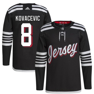 Authentic Adidas Youth Johnathan Kovacevic New Jersey Devils 2021/22 Alternate Primegreen Pro Player Jersey - Black