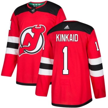 Authentic Adidas Youth Keith Kinkaid New Jersey Devils Home Jersey - Red
