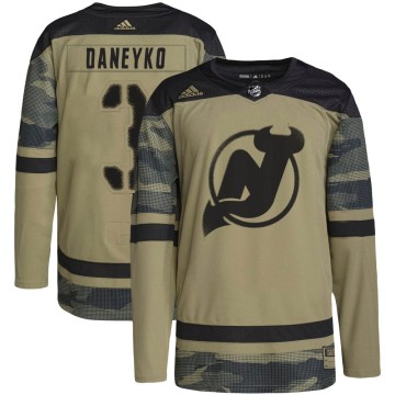 Authentic Adidas Youth Ken Daneyko New Jersey Devils Military Appreciation Practice Jersey - Camo