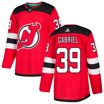 Authentic Adidas Youth Kurtis Gabriel New Jersey Devils Home Jersey - Red