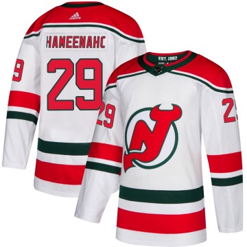 Authentic Adidas Youth Lenni Hameenaho New Jersey Devils Alternate Jersey - White