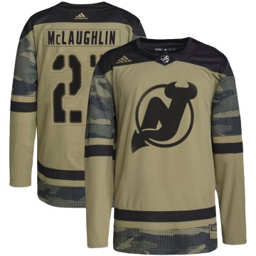 Authentic Adidas Youth Marc McLaughlin New Jersey Devils Military Appreciation Practice Jersey - Camo