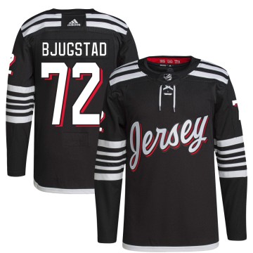 Authentic Adidas Youth Nick Bjugstad New Jersey Devils 2021/22 Alternate Primegreen Pro Player Jersey - Black