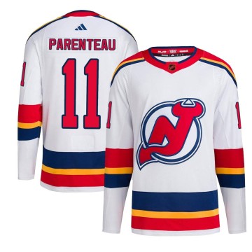 Authentic Adidas Youth P. A. Parenteau New Jersey Devils Reverse Retro 2.0 Jersey - White