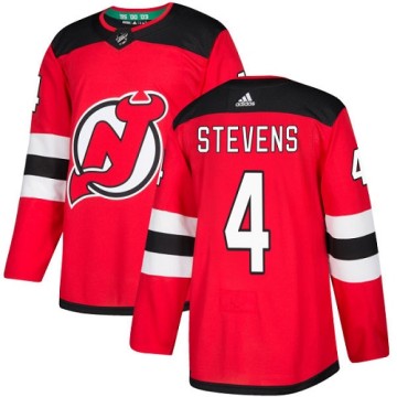 Authentic Adidas Youth Scott Stevens New Jersey Devils Home Jersey - Red