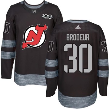 Authentic Men's Martin Brodeur New Jersey Devils 1917-2017 100th Anniversary Jersey - Black