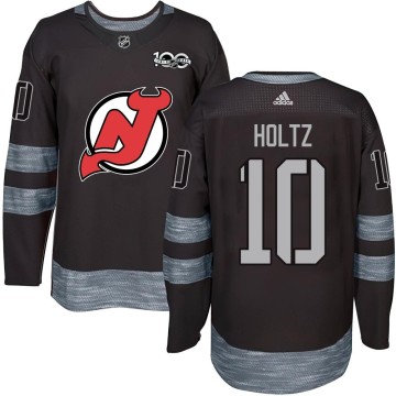Authentic Youth Alexander Holtz New Jersey Devils 1917-2017 100th Anniversary Jersey - Black