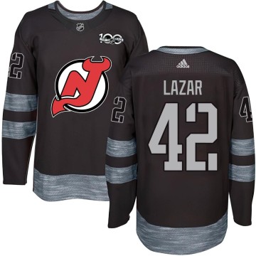Authentic Youth Curtis Lazar New Jersey Devils 1917-2017 100th Anniversary Jersey - Black