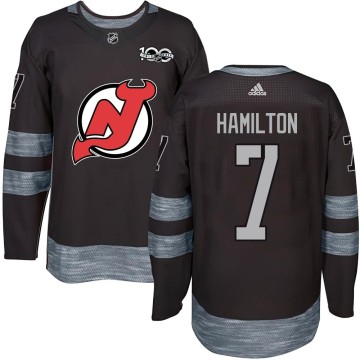 Authentic Youth Dougie Hamilton New Jersey Devils 1917-2017 100th Anniversary Jersey - Black
