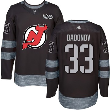 Authentic Youth Evgenii Dadonov New Jersey Devils 1917-2017 100th Anniversary Jersey - Black