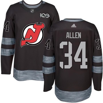 Authentic Youth Jake Allen New Jersey Devils 1917-2017 100th Anniversary Jersey - Black