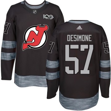 Authentic Youth Nick DeSimone New Jersey Devils 1917-2017 100th Anniversary Jersey - Black