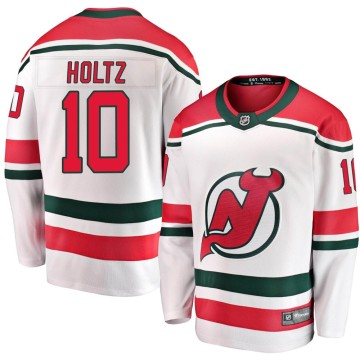 Breakaway Fanatics Branded Men's Alexander Holtz New Jersey Devils Alternate Jersey - White