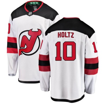 Breakaway Fanatics Branded Men's Alexander Holtz New Jersey Devils Away Jersey - White