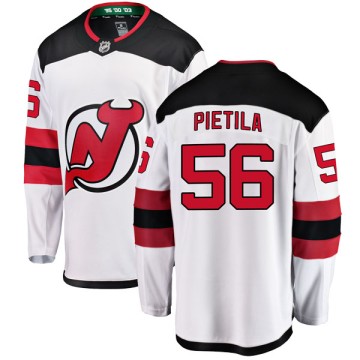 Breakaway Fanatics Branded Men's Blake Pietila New Jersey Devils Away Jersey - White