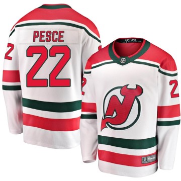 Breakaway Fanatics Branded Men's Brett Pesce New Jersey Devils Alternate Jersey - White