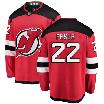 Breakaway Fanatics Branded Men's Brett Pesce New Jersey Devils Home Jersey - Red