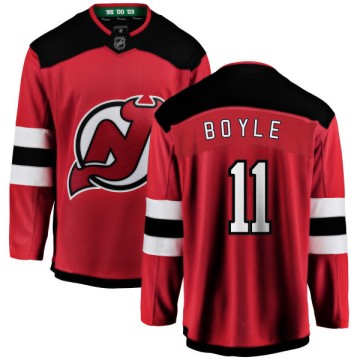 Breakaway Fanatics Branded Men's Brian Boyle New Jersey Devils Home Jersey - Red