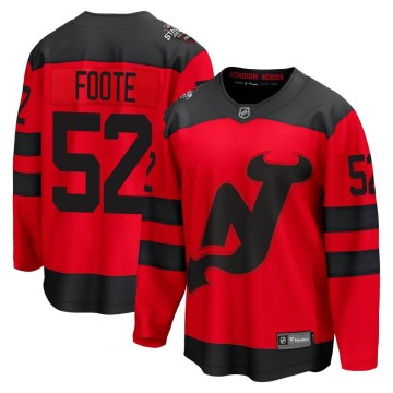 Breakaway Fanatics Branded Men's Cal Foote New Jersey Devils 2024 Stadium Series Jersey - Red