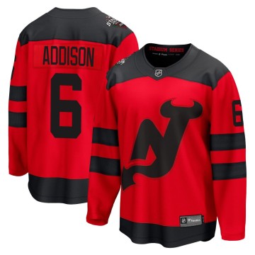 Breakaway Fanatics Branded Men's Calen Addison New Jersey Devils 2024 Stadium Series Jersey - Red