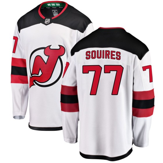 Breakaway Fanatics Branded Men's Cam Squires New Jersey Devils Away Jersey - White
