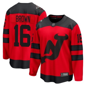 Breakaway Fanatics Branded Men's Connor Brown New Jersey Devils 2024 Stadium Series Jersey - Red