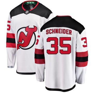 Breakaway Fanatics Branded Men's Cory Schneider New Jersey Devils Away Jersey - White