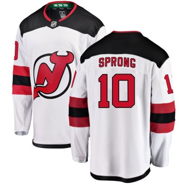 Breakaway Fanatics Branded Men's Daniel Sprong New Jersey Devils Away Jersey - White