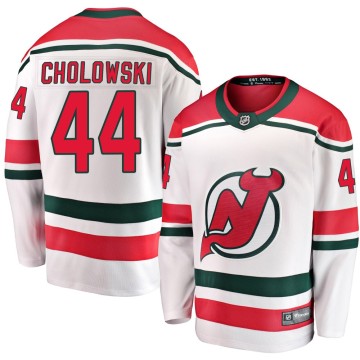 Breakaway Fanatics Branded Men's Dennis Cholowski New Jersey Devils Alternate Jersey - White