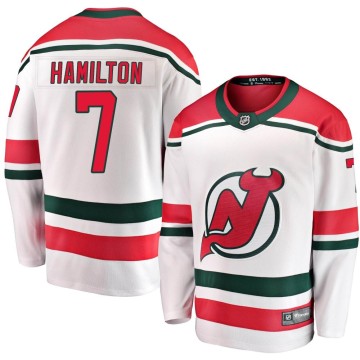 Breakaway Fanatics Branded Men's Dougie Hamilton New Jersey Devils Alternate Jersey - White