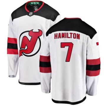 Breakaway Fanatics Branded Men's Dougie Hamilton New Jersey Devils Away Jersey - White